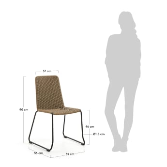 Beige Brianne chair - sizes