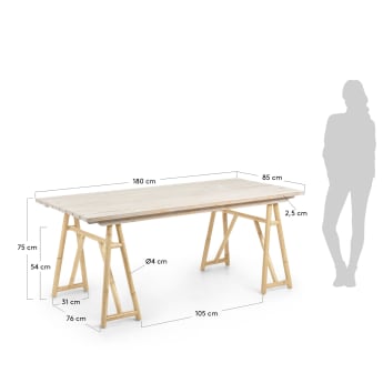 Table Cosgrove 180 x 85 cm - dimensions