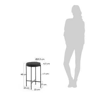 Table d'appoint Existence hauteur 50 cm - dimensions