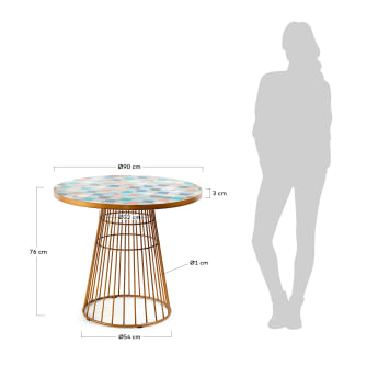 Table Elsa Ø 90 cm - dimensions
