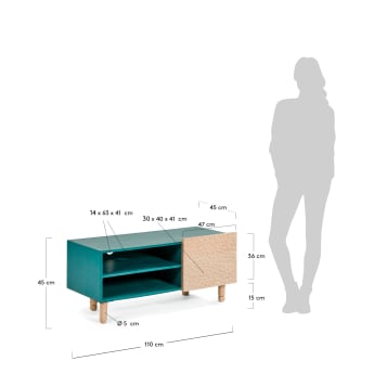 Salyn TV stand 110 x 45 cm - sizes