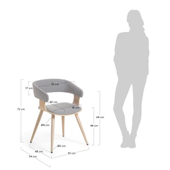 Grey German chair - sizes