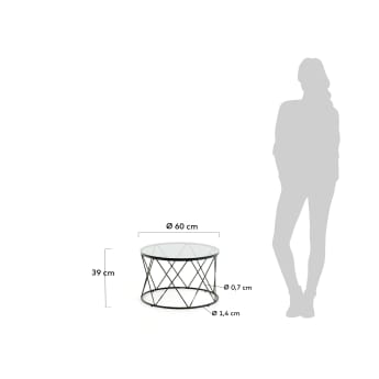 Table d'appoint Sisita Ø 60 cm - dimensions