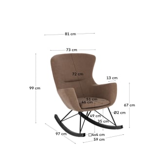 Otilia rocking chair - sizes