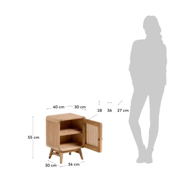 Mesa de cabeceira Nalu 40 x 55 cm - tamanhos