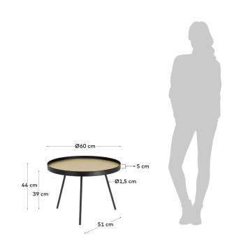 Tavolino Nenet Ø 60 cm - dimensioni