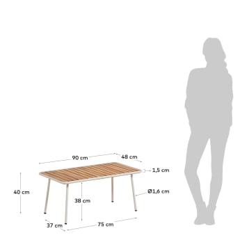 Table basse Robyn 90 x 48 cm - dimensions
