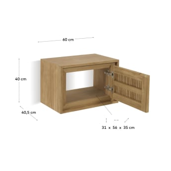 Taciana solid teak bathroom cabinet 60 x 40 cm - sizes