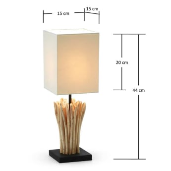 Lampe de table Boop, blanc - dimensions
