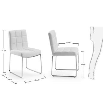 Lepus chair, white - sizes