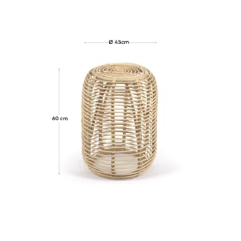 Round Kohana side table in rattan with natural finish Ø 45 cm - sizes