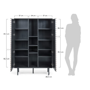 Kesia tall sideboard 105 x 155 cm - sizes