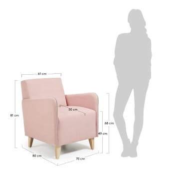 Arck Sessel rosa - Größen
