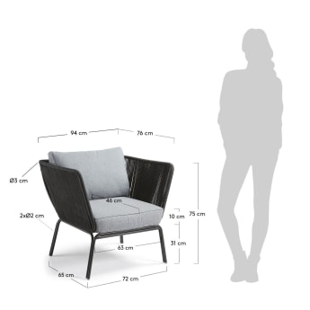 Newport armchair - sizes