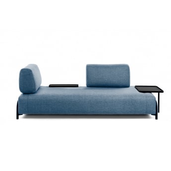 3θ καναπές Compo 232 εκ, μπλε - μεγέθη