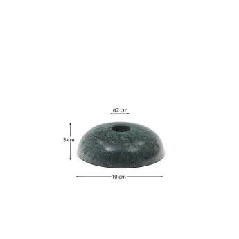 Sintia green marble candlestick 3 cm - sizes