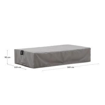 Housse de protection Iria pour canapés et tables d'extérieur max. 265 x 115 cm - dimensions