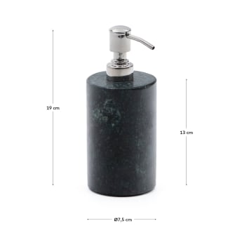 Elenei green marble soap dispenser - sizes