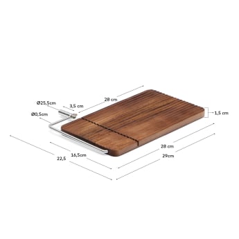 Rommu cheese cutting board made of acacia wood FSC 100% - sizes