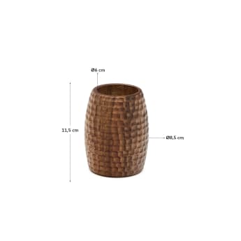 Fraz acacia wood toothbrush holder FSC 100% - sizes