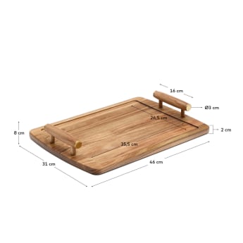 Teppa tray made of acacia wood FSC 100% - sizes