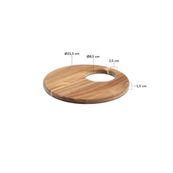 Klot small-sized serving board made of acacia wood FSC 100% - sizes