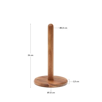 Nukha kitchen roll holder in FSC 100% acacia wood - sizes