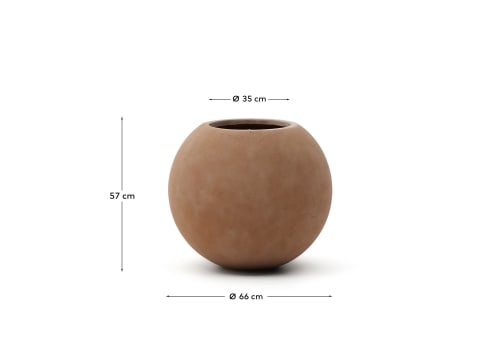 Solna terracotta-effect planter Ø66cm - sizes