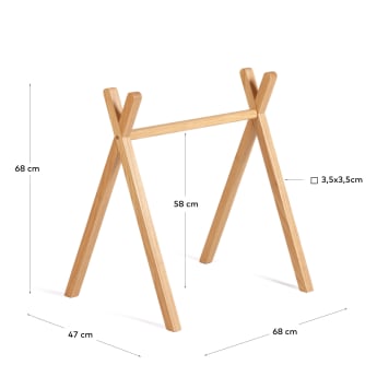 Maralis solid beech wood baby gym - sizes