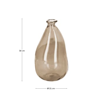 Brenna medium brown vase - sizes