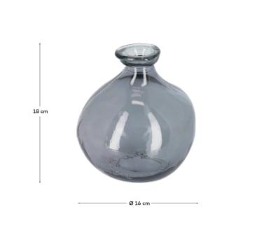 Brenna small blue vase - sizes