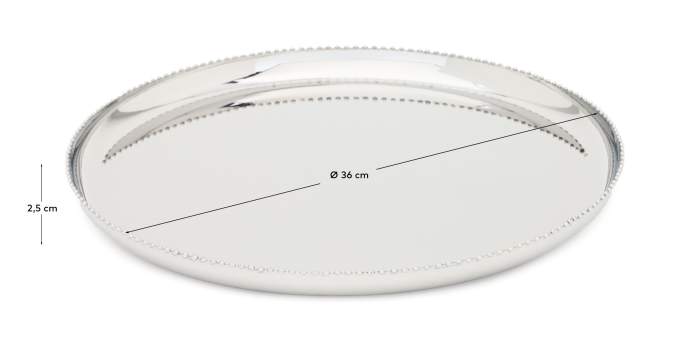 Nirela stainless steel tray Ø 36cm - sizes