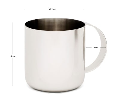 Nirela stainless steel mug - sizes