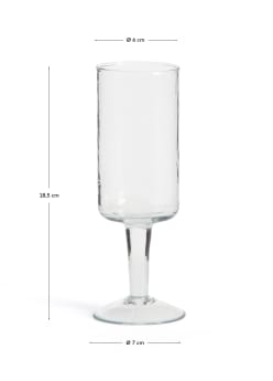 Obila wine glass made of transparent recycled glass - sizes