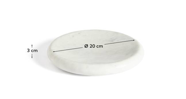 Obena tray in white marble Ø 20 cm - sizes
