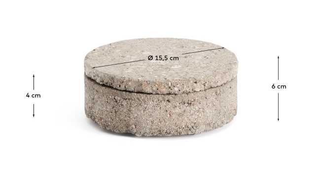 Mirani decorative stone box Ø 15 cm - sizes