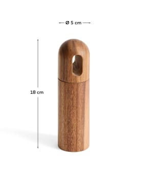 Blera salt and pepper mill in acacia wood 17.8cm FSC 100% - sizes