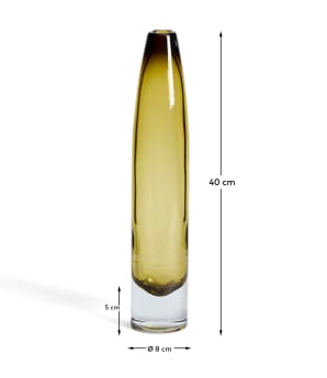 Toli green glass vase 40 cm - sizes