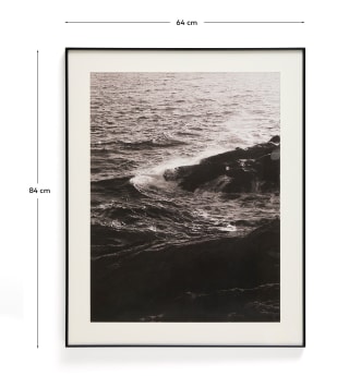 Zavira picture with photograph of waves 50 x 70cm - sizes