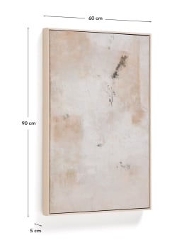 Silpa beige abstract picture 60 x 90cm - sizes