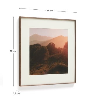 Zavira picture with photograph of La Garrotxa landscape 50 x 70cm - sizes