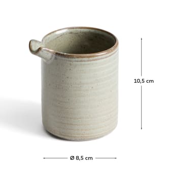 Alenia mug in grey ceramic - sizes