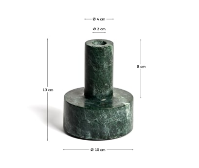 Zalvori white marble candle holder 13cm - sizes