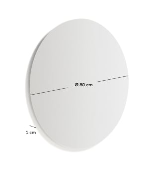 Donia round bathroom mirror Ø 80cm - μεγέθη