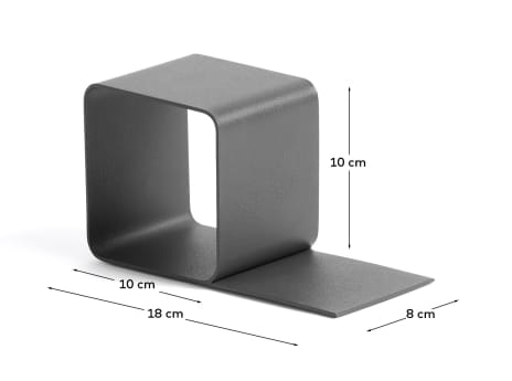 Mistra Black iron bookend - sizes