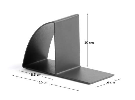 Mistra Black iron bookend - sizes