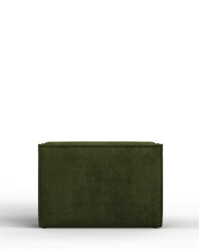 Blok sofa right armrest for seat with 70 cm depth green corduroy