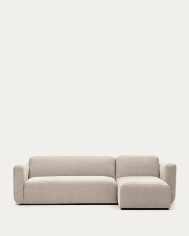 Neom modulares 3-Sitzer-Sofa Chaiselongue rechts/links Beige 263 cm FSC Mix Credit