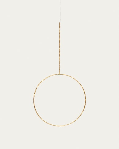 Tamane fairy light wreath, Ø 25 cm