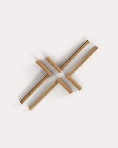 Sitra solid oak wood top and bottom end pieces for the shelf